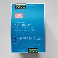 Alimentation électrique à découpage MEANWELL NDR-75-24 120 240 480 W220V transformateur 12 48V DC rail