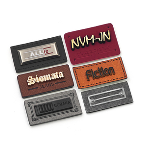Clothing <strong>Label</strong> Maker Custom Logo Printed Rectangle Eco-Friendly Leather Metal <strong>Labels</strong> for <strong>Jeans</strong> Bags Garments - Product Image 3