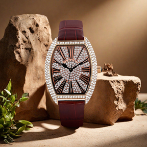 Luxury Tonneau Barrel Shape Ladies <b>Watch</b>, <b>Custom</b> <b>Logo</b> Genuine Leather Strap Fashion Women Wrist <b>Watch</b> - Product Image 5
