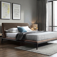 Lits modernes king-size Ensemble de meubles de chambre à coucher Lit king-size de luxe Lit king-size classique super avec cadre de rangement