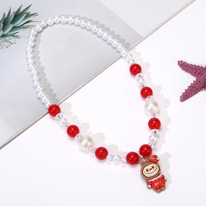 Ensemble de collier et bracelet de dessin animé pour enfants, perles de rabbu amusantes, multicolore, combinaison mignonne, accessoires doux pour filles - Product Image 5