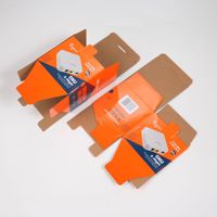 Boîte à auto-érection en papier recyclé ondulé de 2mm Laminage mat Vernis à ongles Soins de la peau Sérum Emballage de cadeau Respectueux de l'environnement
