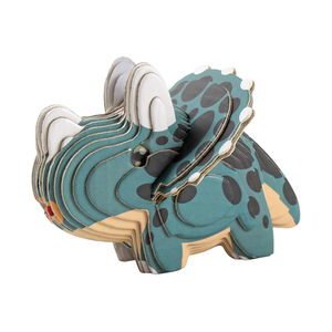 YSJ TOYS Jouet de puzzle 3D écologique à faire soi-même pour enfants, modè<span class=keywords><strong>le</strong></span> d'animal dinosaure de dessin animé, éducatif, créatif, en papier assemblé, 50 pièces - Product Image 1