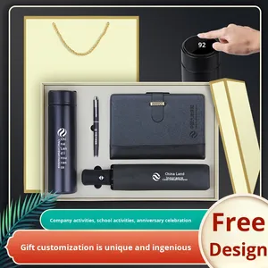 Set de Regalo Navideño para Empresas: Paraguas, Taza Térmica, Memoria USB, Libreta, Bloc de Notas con Logotipo Personalizable - Product Image 4