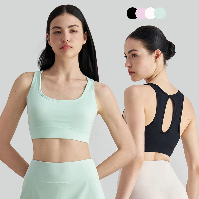 Odor-Control Lightweight Sports Bra for Women | Shockproof Yoga Top Breathable Running Vest | Medium Support Quick Dry