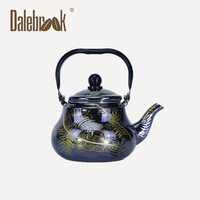 Bouilloire à thé émaillée de style arabe, pot émaillé en forme de poire anti-fuite, bouilloire à thé