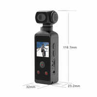 Kamera DV Genggam Olahraga 5K Sensor IMX386 1080P Tahan Air IPX6 Berkualitas, VR Luar Ruangan, Live 270 Derajat, WiFi, Saku, Panorama, MicroSD