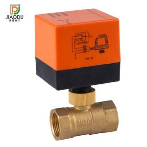 Factory Direct DN25 Central <b>Air</b> <b>Conditioning</b> Brass Electric Ball Valves 4-6 Point <b>Fan</b> Coil Units Two-Way Electric Valves - Product Image 5