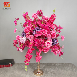 Personalizado hecho a mano suave rosa púrpura artificial Rosa bola suave cumpleaños y San Valentín fiesta accesorio - Product Image 1