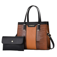 Nouvel ensemble de sacs pour femmes en gros, sacs à main de luxe 2-en-1 pour dames, motif crocodile, design tendance
