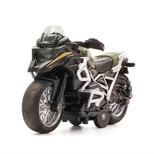 Panda 1:8 elettrico da corsa in metallo modello di bici in lega Diecast giocattolo per ragazzi in metallo modello di auto curvatura di simulazione di plastica decorazione - Product Image 1