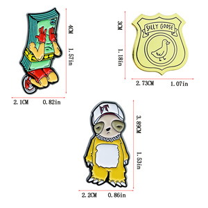 Broches de Aleación de Zinc con Diseño de Gorra de Golf, Esmaltados, Unisex, Accesorios de Ropa, Otoño 2024 - Product Image 5