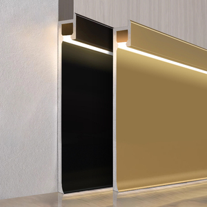 Fabricant OEM, plinthe LED en aluminium sur mesure, profil <span class=keywords><strong>de</strong></span> plinthe en alliage d'aluminium, plinthe LED au design moderne - Product Image 1