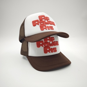 High Quality Custom Puff Print Logo OTTO Style Foam Trucker Hat OEM Low MOQ 5 Panel Mesh Back <b>Snapback</b> <b>Cap</b> For Men Streetwear - Product Image 4