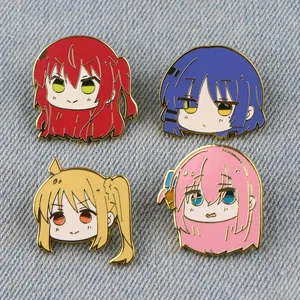 Broches en métal <span class=keywords><strong>BOCCHI</strong></span> <span class=keywords><strong>THE</strong></span> <span class=keywords><strong>ROCK</strong></span> Anime Cosplay, épingles mignonnes de personnages, badges pour vêtements et sacs à dos, accessoires de mode et bijoux - Product Image 1