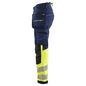BLAKLADER - 112516488933D112 Pantalones Hi-Vis Elásticos en 4 direcciones Azul marino/Amarillo Hi-vis-EAN 7330509912850 ROPA DE TRABAJO DE 2017 - Product Image 3