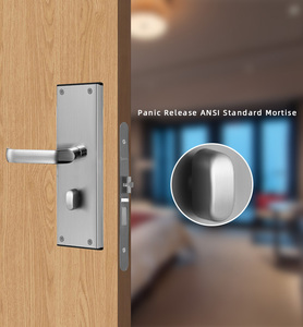 Serrure de porte d'hôtel ANSI de haute qualité en acier inoxydable 304 pour projets neufs ou de rénovation hôtelière - Product Image 4
