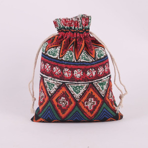 Sacs à cigarettes en jute faits à la main avec macramé et initiales, fermeture à cordon, impression sérigraphiée, fabriqués dans le Henan - Product Image 3