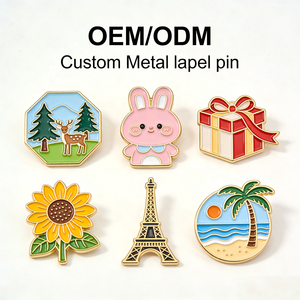 Vendite dirette in fabbrica di distintivo squisito, spilla di animazione personalizzata, spille in metallo smaltato con logo personalizzato - Product Image 1