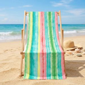 Toalla de Playa Summer Dock Bay de Secado Rápido, Antiarena, Compacta y Ligera, Incluye Bolsa, Diseño Watermelon Sugar, Logotipo GRS Grande - Product Image 1