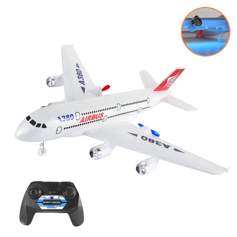 2.4G 2.5CH Fixed Wing Plane Flying EPP Foam Gyro Airbus airplane Toys Outdoor Radio Control Aircraft Toy For Adults Child Gifts