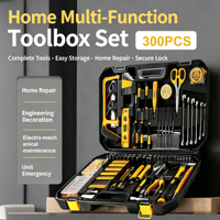 Ensemble d'outils Elehand 300 pièces, boîte à outils multifonction, kit d'outils de réparation électrique et mécanique pour la maison, ensemble d'outils à main