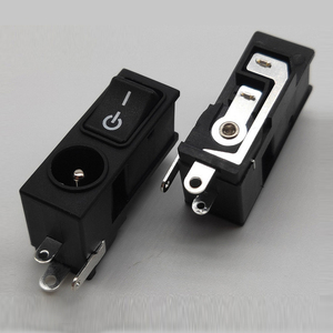 5521 DC SOCKET WITH ROCKER SWITCH Power Jack Female Socket 12v 2.1mm Dia. DC Jack with On-off Switch Female Socket - Product Image 2