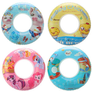 Flotador Inflable de Pollo Feliz para Niños, Anillo de Natación de PVC de 28 mm de Grosor con Diseño de Dibujos Animados, Juguete Acuático - Product Image 5