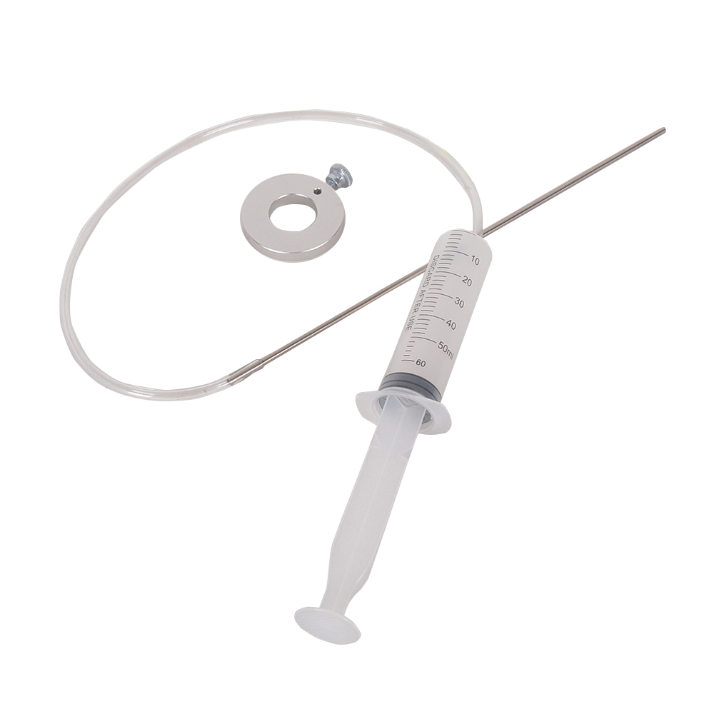 Манометр уровня масла вилки мотоцикла с шприцем