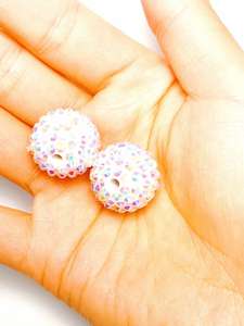 Fashionable DIY Handmade Materials Multi-Color Straight-Hole <b>Acrylic</b> Loose <b>Beads</b> for Bracelets Mobile Phone Jewelry Making - Product Image 2