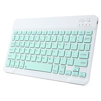 Qwerty keyboard gaming, papan ketik bluetooth nirkabel ramping dapat diisi ulang untuk galaxy tab s5e