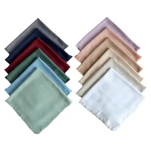 2023 Tassels design kitchen tea towels linen-cotton custom wholesale sublimation kitchen towels gift set dish cleaning cloth