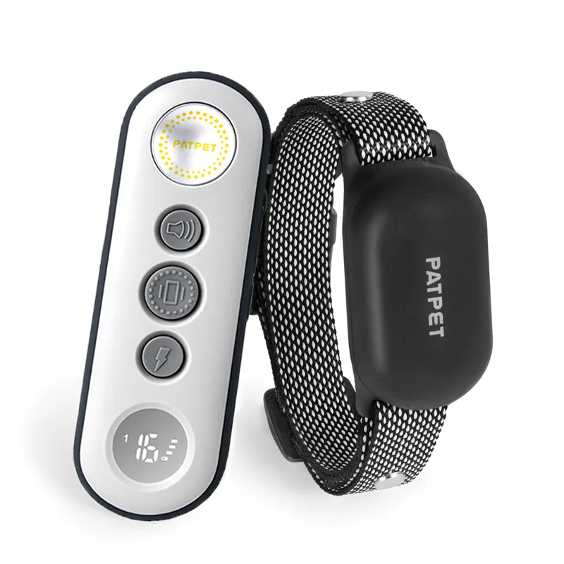 PATPET dog training collar 3 safety training modes buzzer rechargeable Pet Training Behavior Products