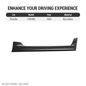 Extensión de Parachoques Lateral, Alerón de Fibra de Carbono Seca 982 718, Faldones Laterales para Porsche Cayman <span class=keywords><strong>Boxster</strong></span> 2016 a <span class=keywords><strong>2023</strong></span> - Product Image 2