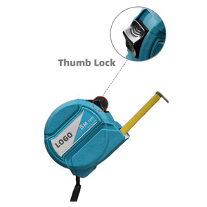 Mètre à ruban en ABS bleu épaissi, résistant aux chutes, avec ruban gradué à revêtement mat - Product Image 3