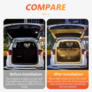 LED gövde aydınlatma ışıkları dinamik akan esnek ışık şeridi On/Off tarama atmosfer lamba su geçirmez araba aksesuarları için - Product Image 3