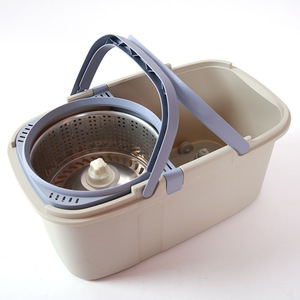 Juego de cubo para fregona de microfibra, manos libres, perezoso, giro de 360 °, mango mágico plano de rotación única para limpieza de suelo, agua sucia separada - Product Image 5