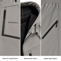Ensemble veste et pantalon à capuche unisexe, imperméable, coupe-vent, multi-poches, logo personnalisé, conception OEM ODM, vêtements de cyclisme d'extérieur