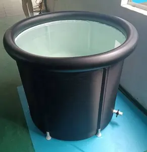 Custom Logo Cold Plunge Portable Ice Bath Recovery Pod Tub Pool For Adult Inflatable Ice Bath Tub