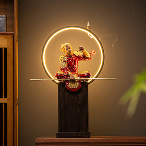 Estatua de Sun WuKong para decoración del hogar, estatua de Rey Mono hecha a mano, Arte Popular Chino, venta al por mayor - Product Image 2