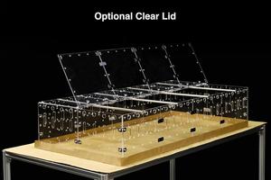 Étagères d'exposition extensibles en lucite, cage en acrylique DIY de grande taille 4x2 pieds pour habitat des cochons d'Inde - Product Image 2