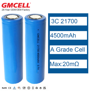 Batería de iones de litio cilíndrica 21700 de 4500 mAh y 3.7V 3C directa de fábrica para paquete de baterías de bicicleta eléctrica - Product Image 2