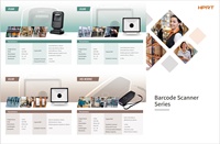 Lecteur de codes-barres 1D 2D QR filaire portable HPRT pour reçus, caisse enregistreuse, inventaire, chèque bancaire