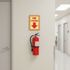 Letrero Fotoluminiscente Personalizado, Adhesivo Fotoluminiscente y Letrero Fluorescente para Extintor de Incendios para Seguridad - Product Image 3