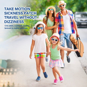 Parche de masaje Sumifun Bian Shrimp Skin para puntos de acupuntura, certificado CE, a base de hierbas naturales, contra náuseas/ataque de mareo/vómitos, 3 cm - Product Image 2