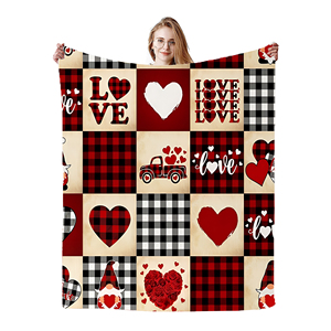 YOURLIA 2024 Manta de regalo del Día de San Valentín personalizada <span class=keywords><strong>Karol</strong></span> <span class=keywords><strong>G</strong></span> Peso Pluma Impreso de punto Fleece Franela manta de viaje - Product Image 5