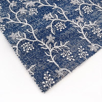 Nouveau produit 2026 : Tissu denim en coton et polyester avec broderie 3D à sequins pour vêtements