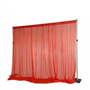 Red Drape Aluminum Pipe Drape <b>Backdrop</b> <b>Stand</b> Event Photo Booth Frame - Product Image 1