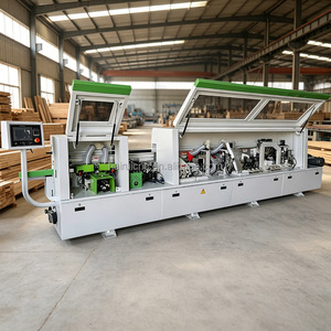 Bordatrice per bordi con fresatura preliminare e arrotondamento angoli, Macchina per la lavorazione del legno ad alta produzione per pannelli e mobili da villa - Product Image 4