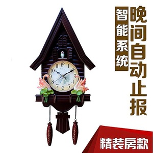 Cuckoo <b>Clock</b> For Living Room <b>Battery</b> Powered European Style With Hourly Chime Single Face Wall <b>Clock</b> - Product Image 1